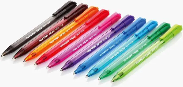 Alt view image 2 of 6 - Paper Mate InkJoy 100 RT Retractable Ballpoint Pens Medium Point Assorted Ink 180160