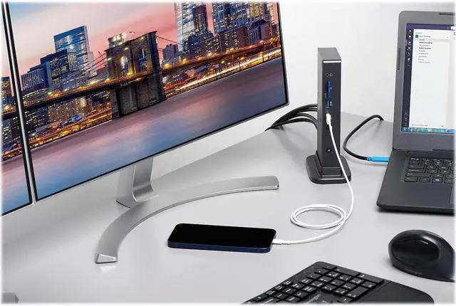 Alt view image 6 of 7 - Kensington Triple Video Driverless Docking Station (K37060NA)