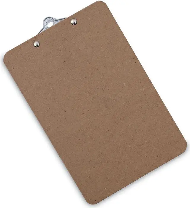 Alt view image 7 of 8 - UNIVERSAL Hardboard Clipboard 3/4" Capacity 5 x 8 Sheets Brown 05610VP