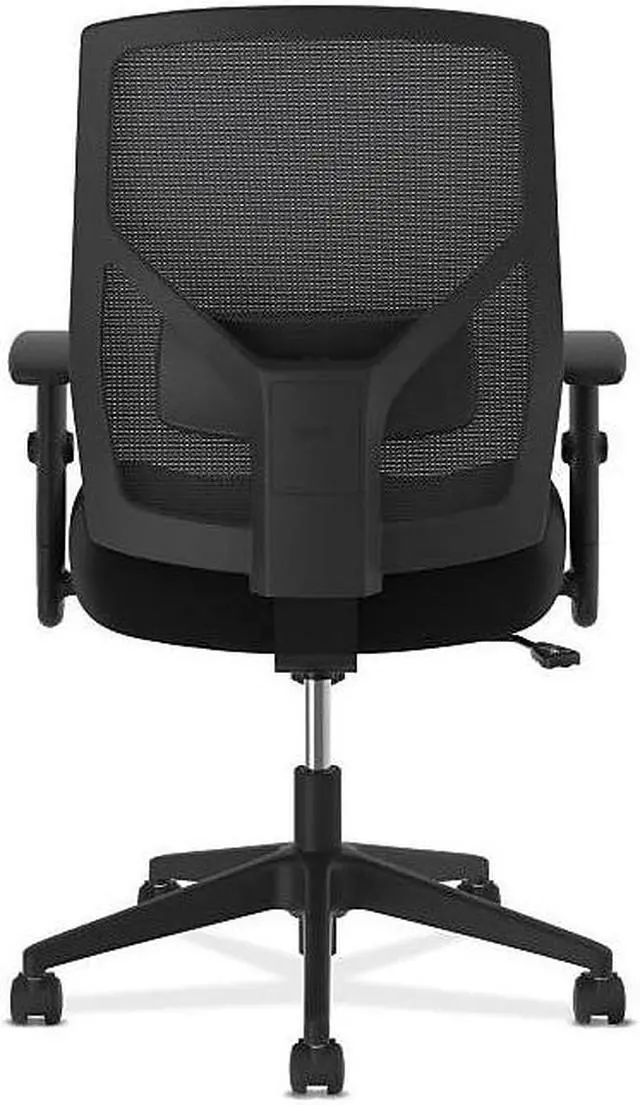 Alt view image 6 of 6 - Basyx High-back Chair Mesh Back Adjust Arms 25"x24"x43" Black VL581ES10T