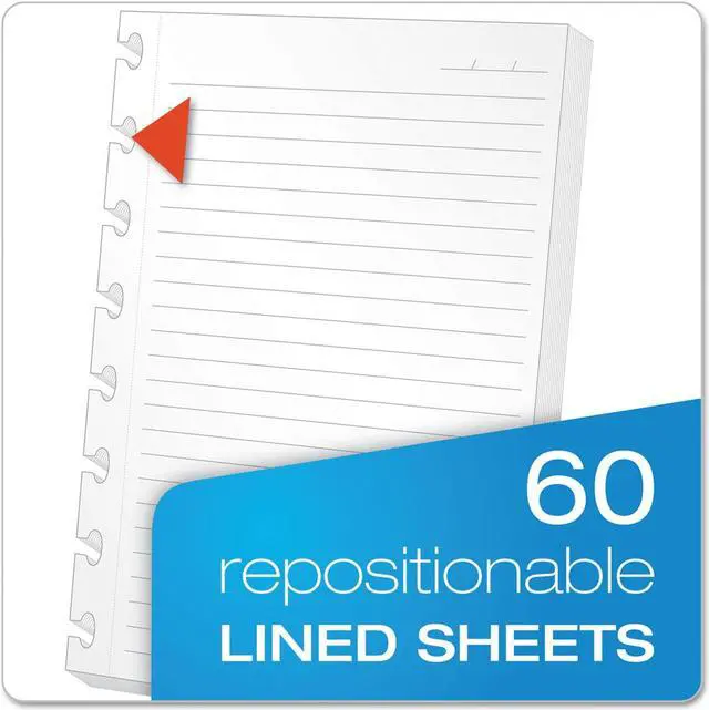 Alt view image 3 of 8 - Ampad Versa Crossover Notebook Legal/Wide 24 lb 11 x 8 1/2 Navy 60 Sheets 2/Pack 25634