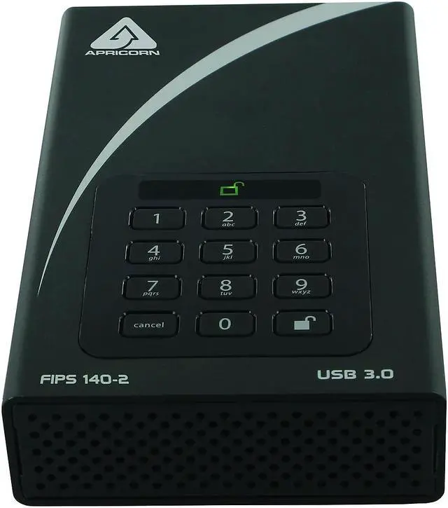 Alt view image 18 of 19 - Apricorn Aegis Padlock Dt Fips Adt-3Pl256f-12Tb 12 Tb Desktop Hard Drive - External - Black - Taa Compliant