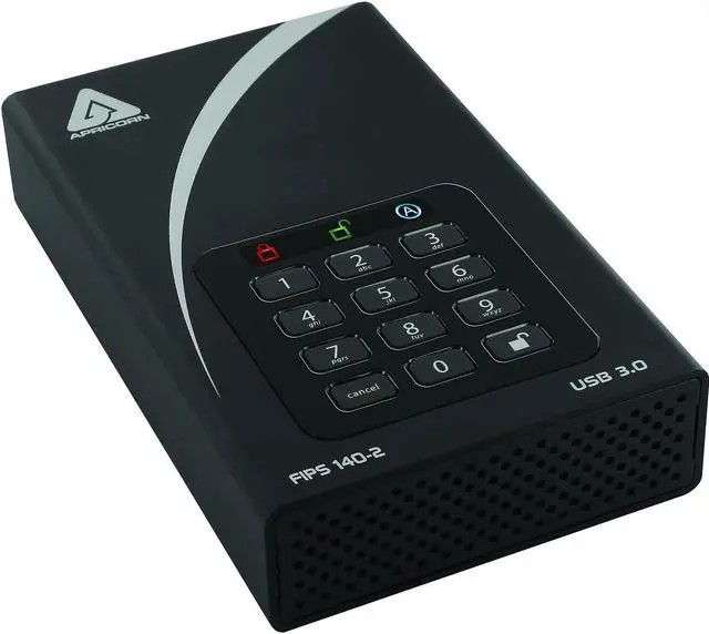 Alt view image 15 of 19 - Apricorn Aegis Padlock Dt Fips Adt-3Pl256f-12Tb 12 Tb Desktop Hard Drive - External - Black - Taa Compliant