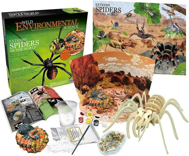 Main image of Learning Advantage WILD! ScienceExtreme Science Kit Spiders of the World for Grade 1+ CTUWES945