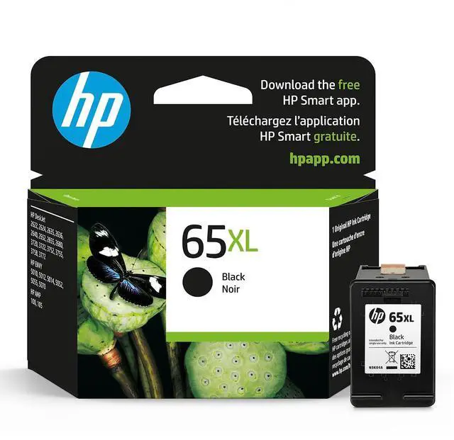 Alt view image 14 of 20 - HP 65XL Black Original Ink Cartridge, ~300 pages, N9K04AN#140