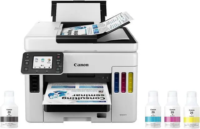Alt view image 15 of 20 - Canon MAXIFY GX7021 Wireless MegaTank All-In-One Color Inkjet  Printer