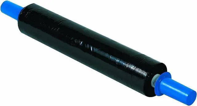 Alt view image 5 of 6 - Universal Black Stretch Film 18" x 1 500ft Roll 20mic (80-Gauge) 4/Carton 62120
