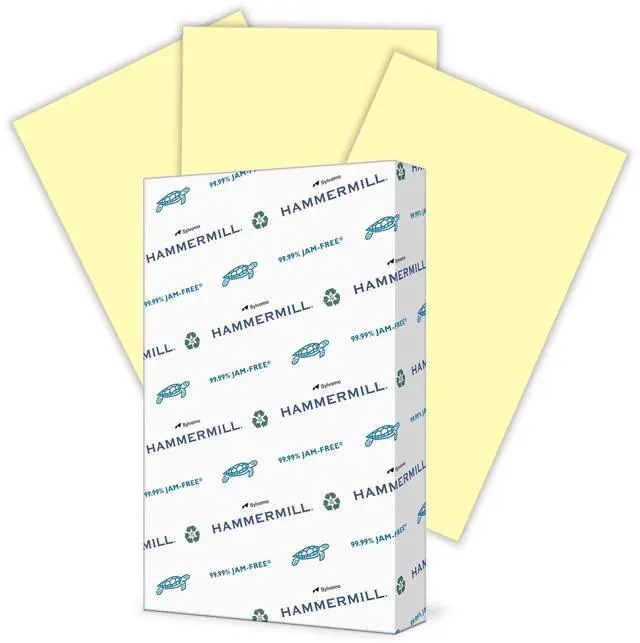 Main image of Hammermill Multipurpose Paper 20lb. 8-1/2"x14" Canary 103358