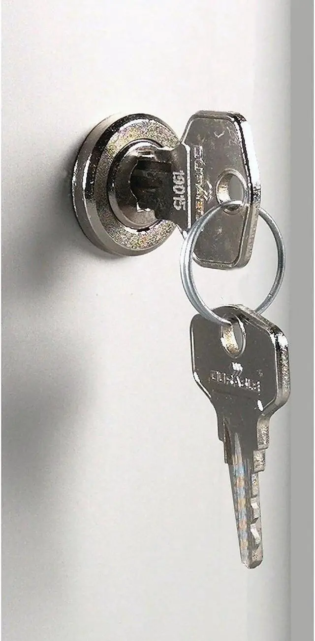 Alt view image 5 of 20 - Durable Locking Key Cabinet 54-Key Brushed Aluminum Silver 11 3/4 x 4 5/8 x 11