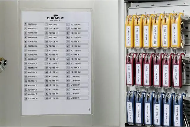 Alt view image 3 of 20 - Durable Locking Key Cabinet 36-Key Brushed Aluminum Silver 11 3/4 x 4 5/8 x 11