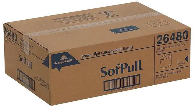 Alt view image 10 of 12 - Georgia Pacific Professional Hardwound Roll Paper Towel Nonperforated 7.87 x 1000ft Brown 6 Rolls/Carton 26480