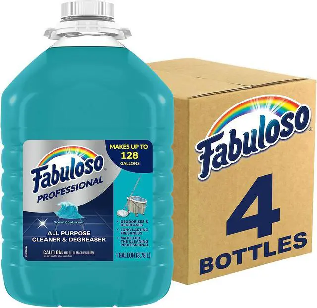 Alt view image 7 of 12 - Fabuloso CPM04373 All-Purpose Cleaner Ocean Cool Scent 1 gal. Bottle 4 Count