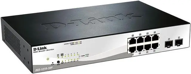 Alt view image 14 of 16 - D-Link Dgs-1210-10P Web Smart Switch