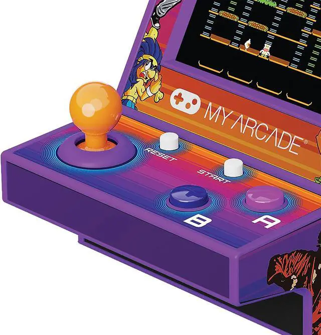 Alt view image 8 of 10 - MY ARCADE Data East Hits Pico Player - 3.75" Fully Playable Portable Tiny Arcade Machine with 108 Retro Games, 2" Screen Color display, Battery Powered