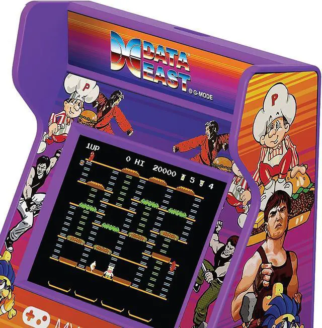 Alt view image 7 of 10 - MY ARCADE Data East Hits Pico Player - 3.75" Fully Playable Portable Tiny Arcade Machine with 108 Retro Games, 2" Screen Color display, Battery Powered