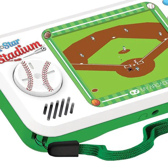 Alt view image 8 of 9 - My Arcade All Star Stadium Pocket Player Portable 307 w/ Licensed Jaleco Games