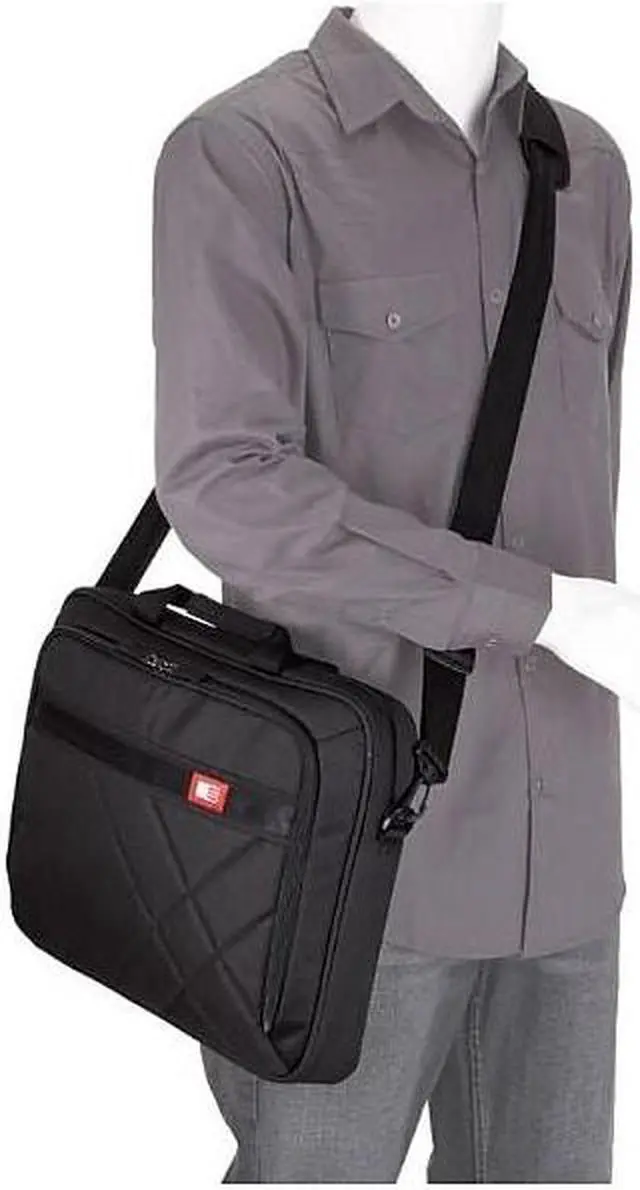 Alt view image 7 of 7 - Case Logic Diamond 17" Laptop Briefcase 17.3" x 3.2" x 12.5" Black 3201434