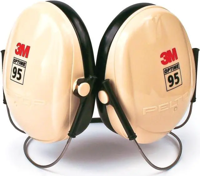 Alt view image 8 of 8 - 3M 08062 Ear Muff,21dB,Behind-the-Head,Bk/Beige
