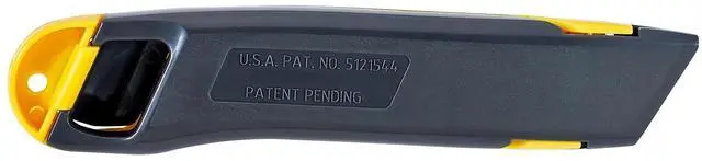 Alt view image 5 of 7 - Plastic Light-Duty Utility Knife w/Retractable Blade, Yellow 10-065