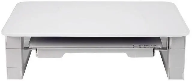 Alt view image 5 of 16 - quartet desktop glass monitor riser for computer with dry-erase board, adjustable height (q090gmrw01)