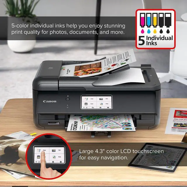 Alt view image 18 of 20 - Canon PIXMA TR8620a Wireless All-In-One Inkjet Printer #4451C032AA