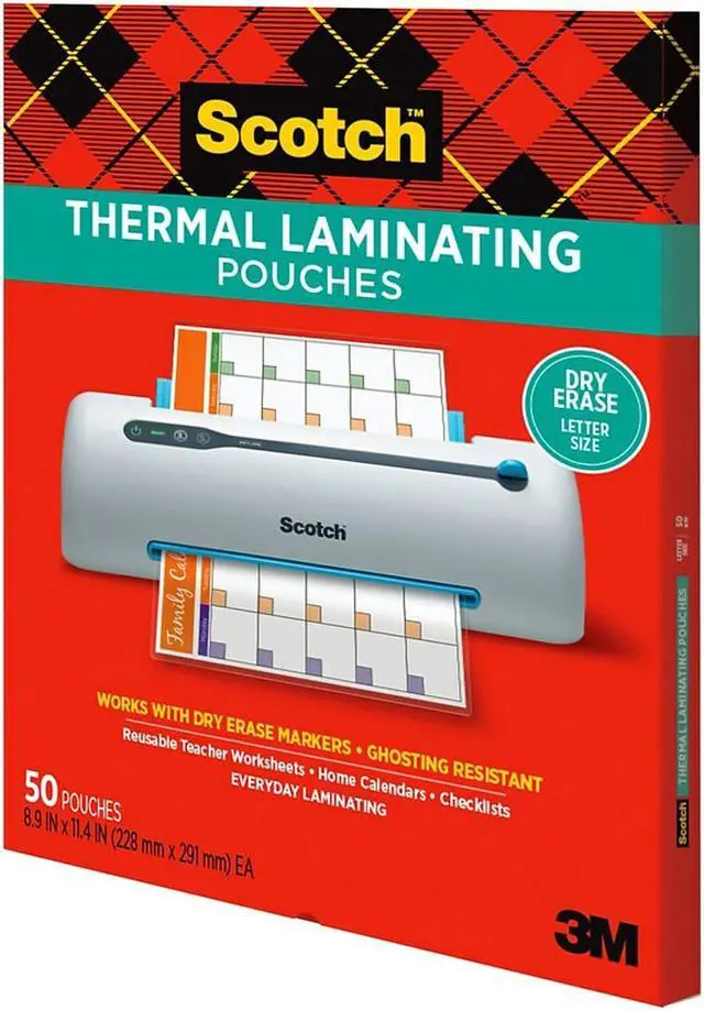 Alt view image 2 of 7 - Scotch Thermal Laminating Pouches Letter Size 3 Mil 50/Pack (TP3854-50DE)