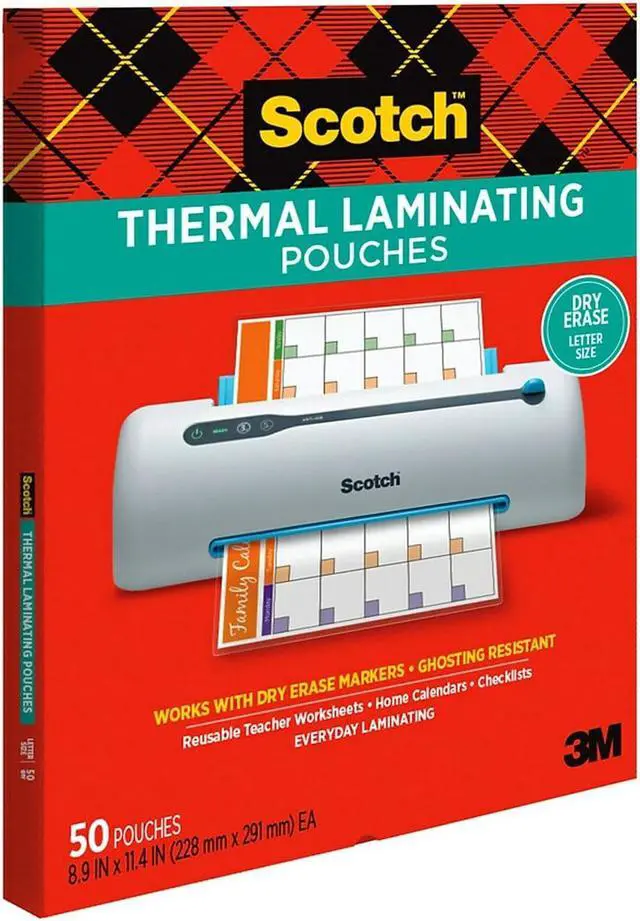 Alt view image 3 of 7 - Scotch Thermal Laminating Pouches Letter Size 3 Mil 50/Pack (TP3854-50DE)