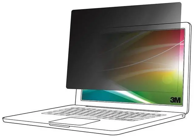 Alt view image 6 of 8 - 3M Bright Screen Privacy Filter for 14in Laptop, 16:10, BP140W1B - For 14" Widescreen LCD 2 in 1 Notebook - 16:10 - Scratch Resistant, Fingerprint Resistant - Anti-glare