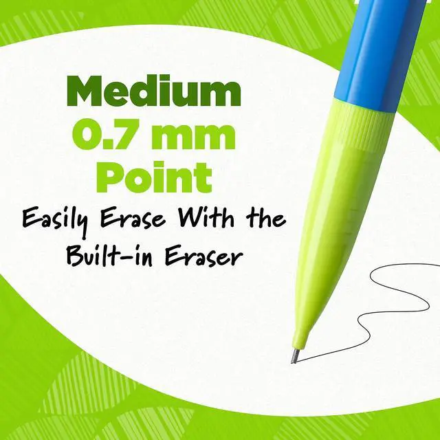 Alt view image 5 of 7 - BIC Ecolutions Mechanical Pencils 0.7mm #2 Medium Lead Dozen (MPE12-BLK)