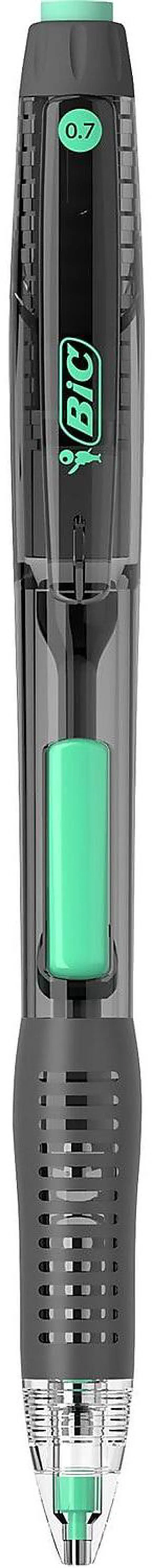 Alt view image 4 of 7 - BIC Break-Resistant Mechanical Pencils with Erasers 0.7mm #2 Medium Lead 2/Pack (MV7PRP2-BLK)