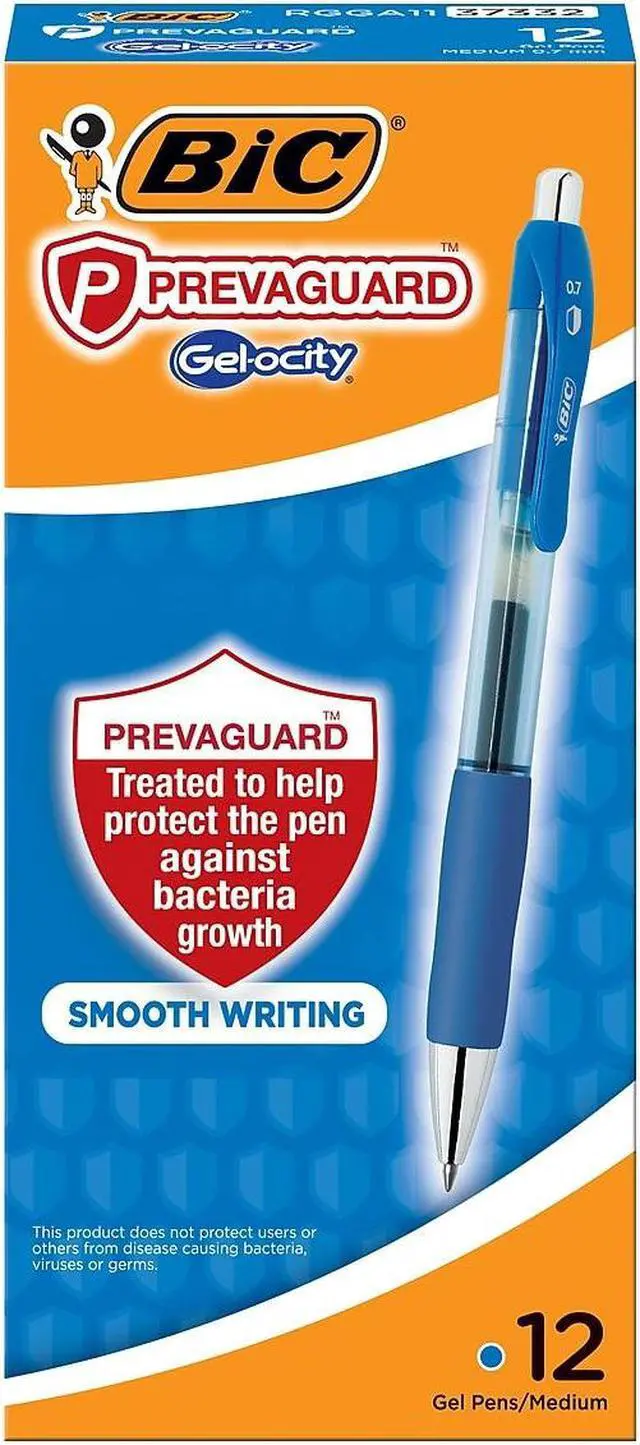 BIC PrevaGuard Gel-ocity Gel-Pen Mit Antibakterieller Schutzfunktion – Immer Frisch Und Schnell Trocknend