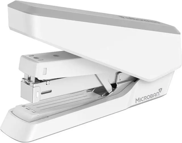 Alt view image 2 of 7 - Fellowes LX870 EasyPress Desktop Stapler 40-Sheet Capacity White (5014501) LX870WHITE