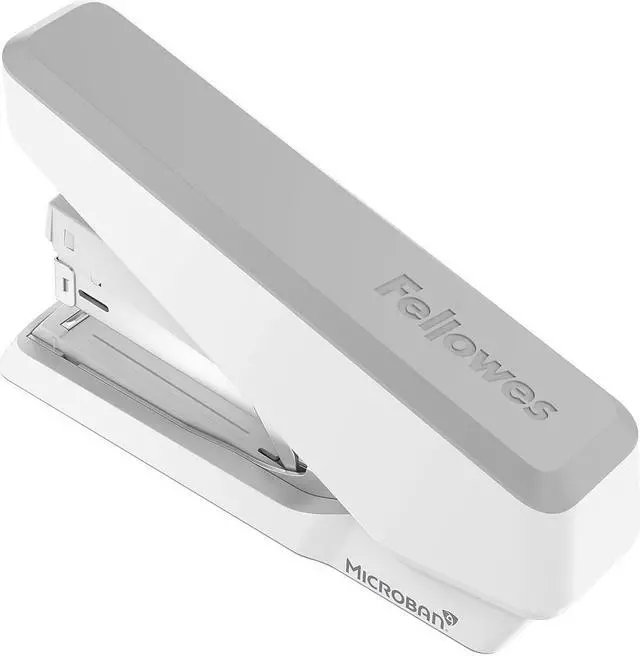 Alt view image 3 of 7 - Fellowes LX870 EasyPress Desktop Stapler 40-Sheet Capacity White (5014501) LX870WHITE