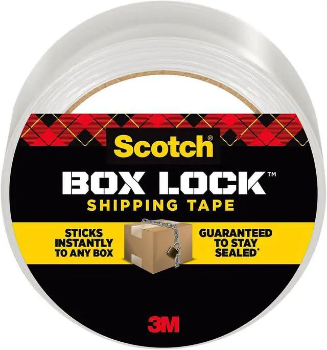 Alt view image 2 of 8 - Scotch Box Lock Shipping Packing Tape 1.88 in x 54.6 yds. Clear (3950)