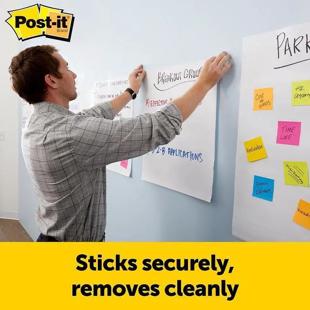 Alt view image 3 of 18 - Post-it Self-Stick Easel Pads, 15" x 18", 20 Sheets/Pad, 2 Pads/Pack 577SS-2PK