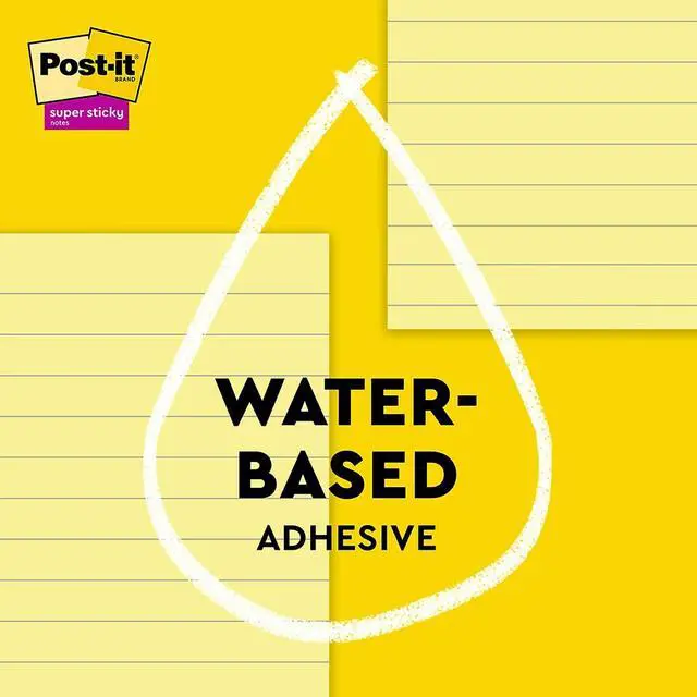 Alt view image 7 of 8 - Post-it Recycled Super Sticky Notes 4" x 6" Canary Collection 45 Sheet/Pad 4 Pads/Pack (4621R-4SSCY)