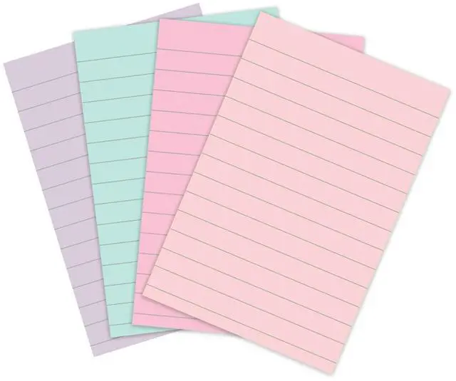Alt view image 4 of 8 - Post-it Recycled Super Sticky Notes 4" x 6" Wanderlust Pastels Collection 45 Sheet/Pad 4 Pads/Pack (4621R-4SSNRP)