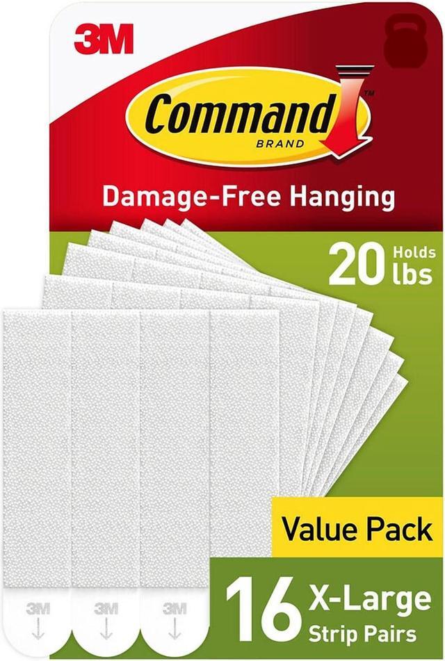 Command X Large Picture Hanging Strips White 16 Pack 17217 16NA Newegg