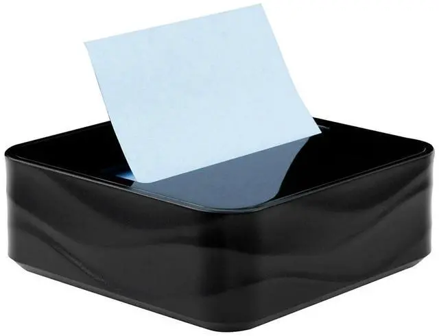 Alt view image 5 of 7 - Post-it Pop-up Wave Design Dispenser with 3" x 3" Sticky Notes Black (WAVE-330-BKVP)