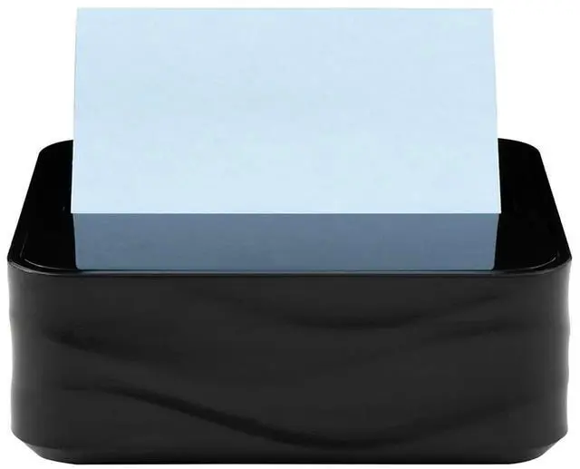 Alt view image 6 of 7 - Post-it Pop-up Wave Design Dispenser with 3" x 3" Sticky Notes Black (WAVE-330-BKVP)