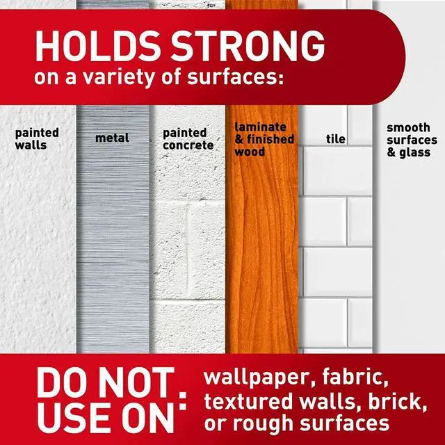 Alt view image 3 of 8 - Command Medium Picture Hanging Strips Damage Free Hanging of Dorm Decorations 22 Pairs 44 Command Strips (17204-22NA) 1720422NA