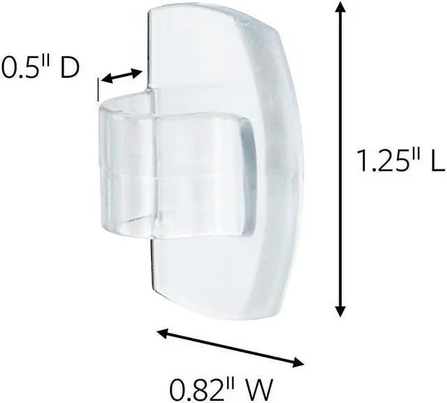 Alt view image 2 of 8 - Command Outdoor Light Clips with Foam Strips Clear 30/Pack (17017CLRAW30NA)