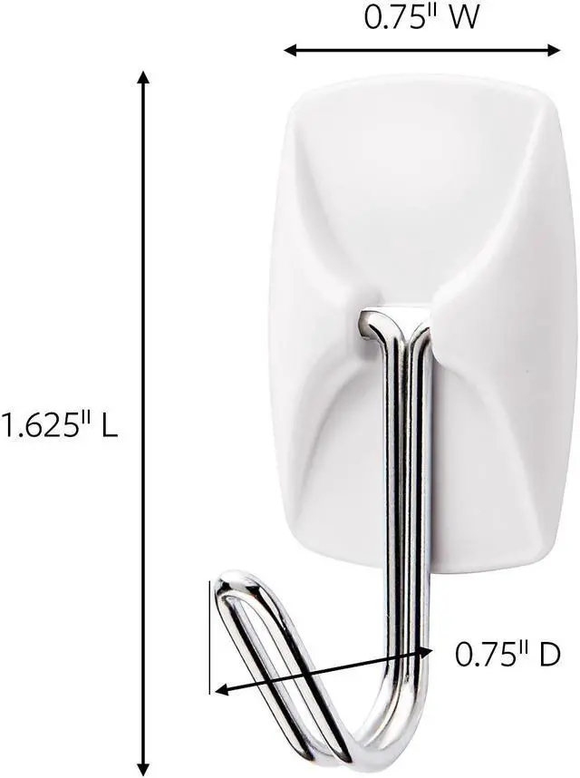 Alt view image 2 of 8 - Command Small Wire Hooks White 22 Hooks/Pack (17067-22NA)