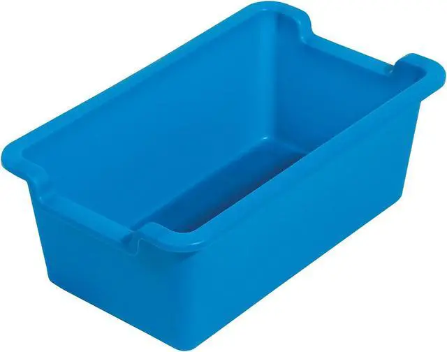Alt view image 5 of 10 - Deflecto Antimicrobial Rectangle Storage Bin Blue 39510BLU