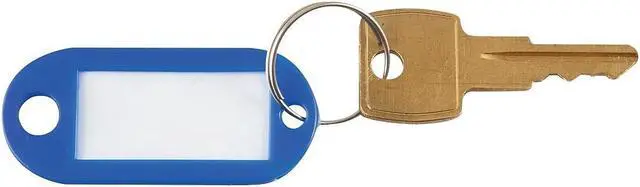 Alt view image 3 of 3 - Advantus Key Tags Label Window 0.88 x 0.19 x 2 Dark Blue 6/Pack KEY98019