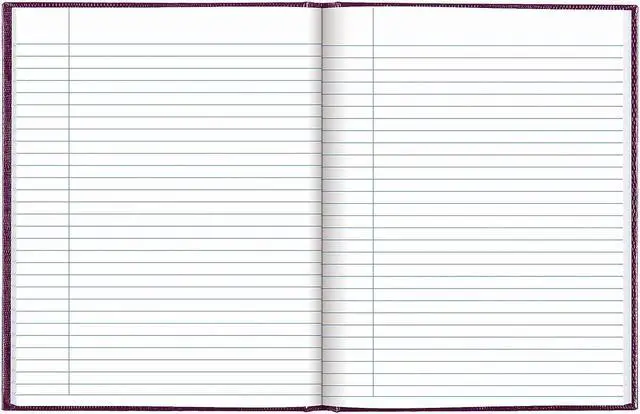 Alt view image 3 of 5 - Blueline Hardcover Executive Journal 7.25" x 9.25" Wide-Ruled Grape 144 Pages (A7.RAS)