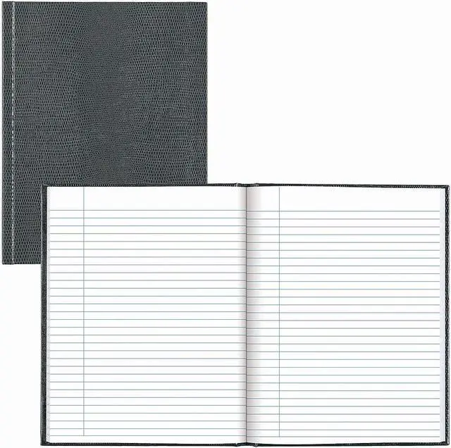 Alt view image 2 of 5 - Blueline Hardcover Executive Journal 7.25" x 9.25" Wide-Ruled Cool Gray 144 Pages (A7.GRY)