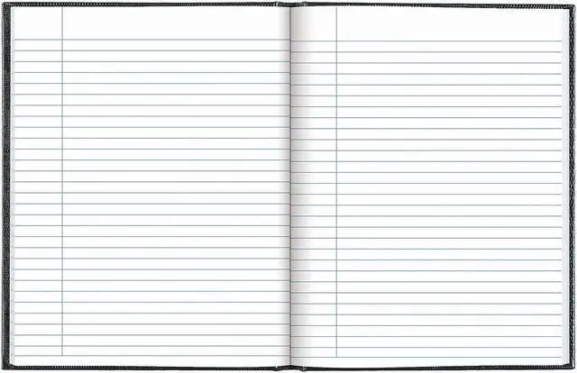 Alt view image 3 of 5 - Blueline Hardcover Executive Journal 7.25" x 9.25" Wide-Ruled Cool Gray 144 Pages (A7.GRY)