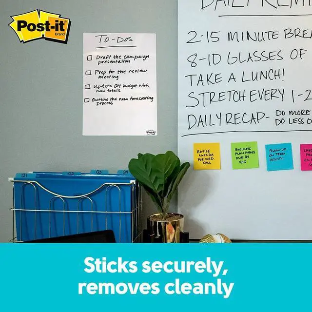 Alt view image 4 of 15 - Post-it Dry Erase Sheets 7" x 11.3" 3/Pack (DEFSHEETS-3PK)