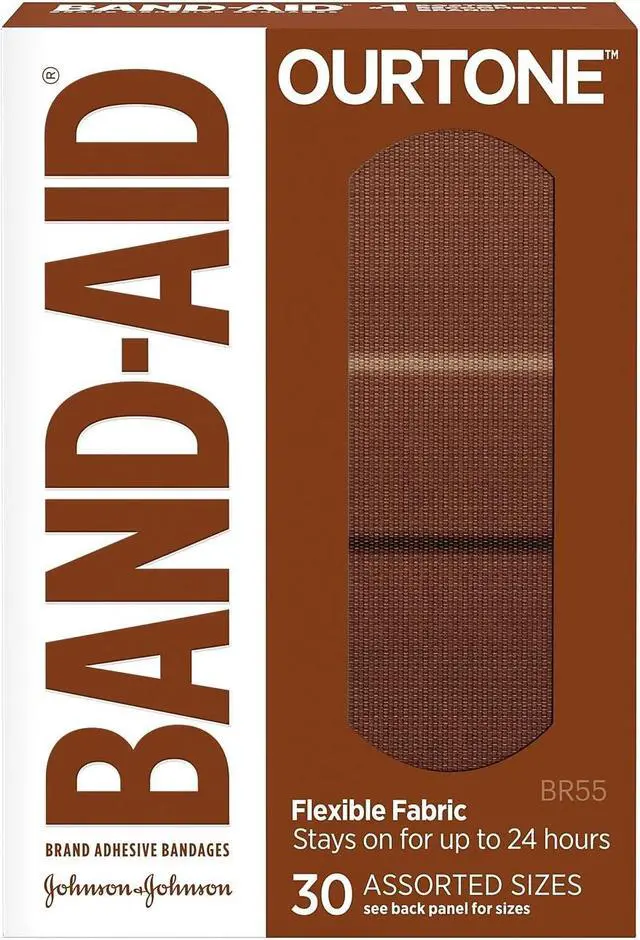 Alt view image 3 of 9 - Band-Aid Brand OurTone Adhesive Bandages BR55 30/Count (119586)